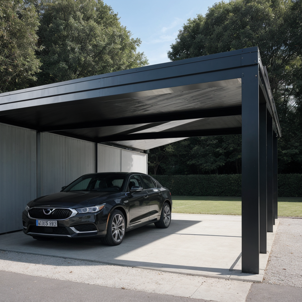 vteck Carport met overkapping